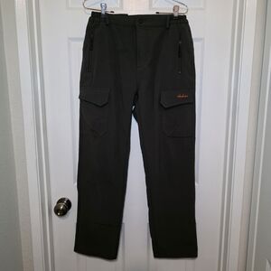 Clothin Green Fleece Lined Activewear Snow Cargo Pants Sz 6